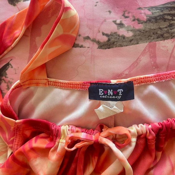 y2k vintage hawaii hibiscus flower print sundress - Picture 4 of 8